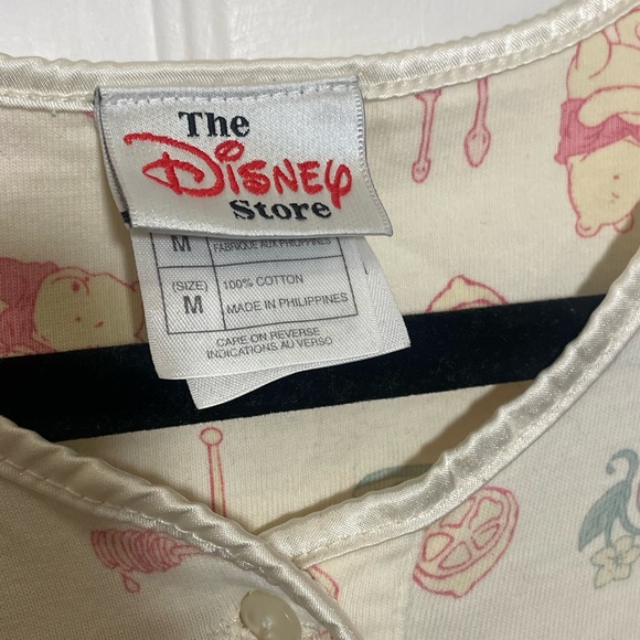 Cream Disney Women’s Nightgown with Pastel Winnie the Pooh Graphics - Picture 2 of 5